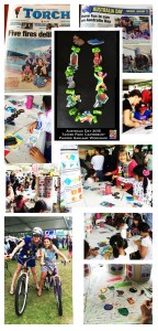 photo collage of australia day event