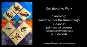 Goanna painted @artboxworkshops