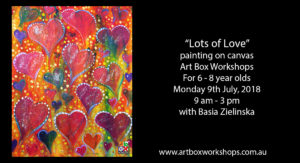 Art box Workshops lots of love painting workshop