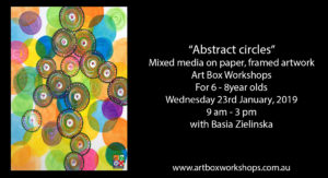 Abstract painting at Art Box Workshops