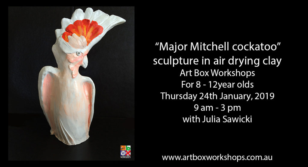 Cockatoo sculpture at Art Box Workshops