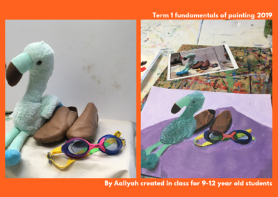 Still life painting by aaliyah at Art Box Workshops