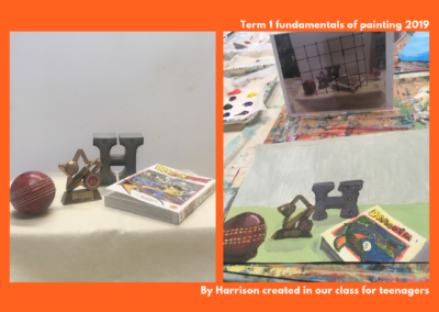 Still life painting by Harrison at Art Box Workshops