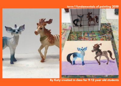 Still life painting by Katy at Art Box Workshops