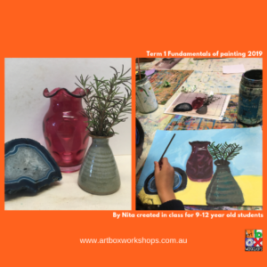 Still life painting by Nita at Art Box Workshops