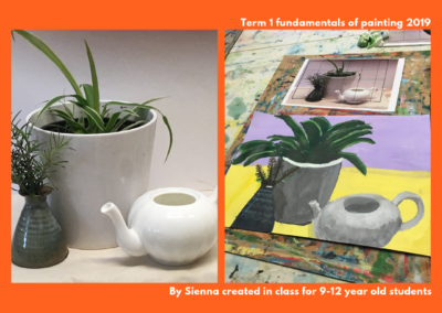 Still life painting by Sienna at Art Box Workshops