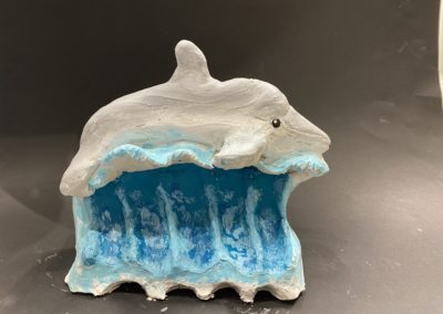 Dolphin sculpture