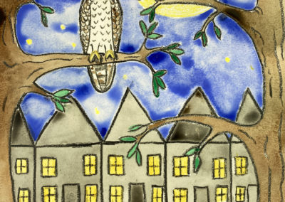 drawing of Powerful Owl powerful