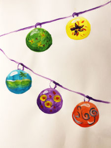 Virtual gallery, Christmas baubles