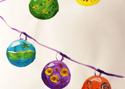 Virtual gallery, Christmas baubles