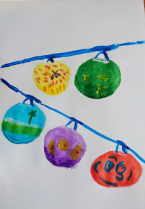Virtual gallery Christmas baubles