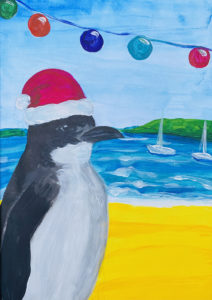 Panting of a Little Penguin