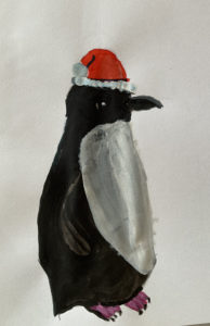 Virtual gallery, Little penguin painting