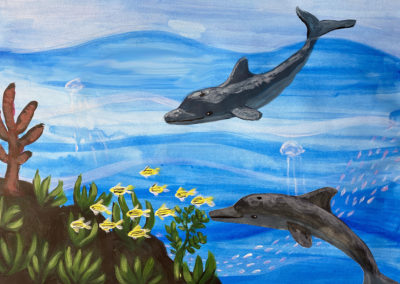 Dolphin painting