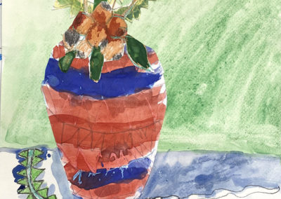 Students painting at Art Box Workshops