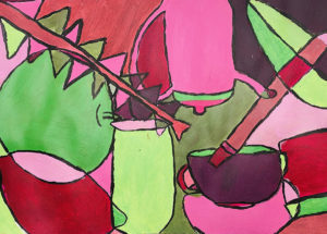 painting by a student at Art box Workshops