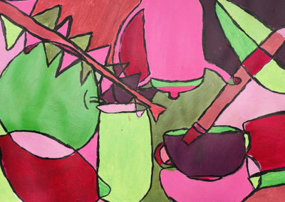 painting by a student at Art box Workshops