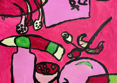 painting by a student at Art box Workshops