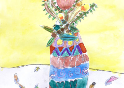 Students artwork from Art Box Workshops