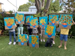painting by a student at Art box Workshops