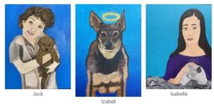 portraits painted at Art Box Workshops