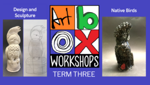 sculptures of birds created at Art Box Workshops