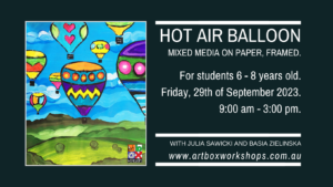 Hot air Balloon painting at Art Box Workshops