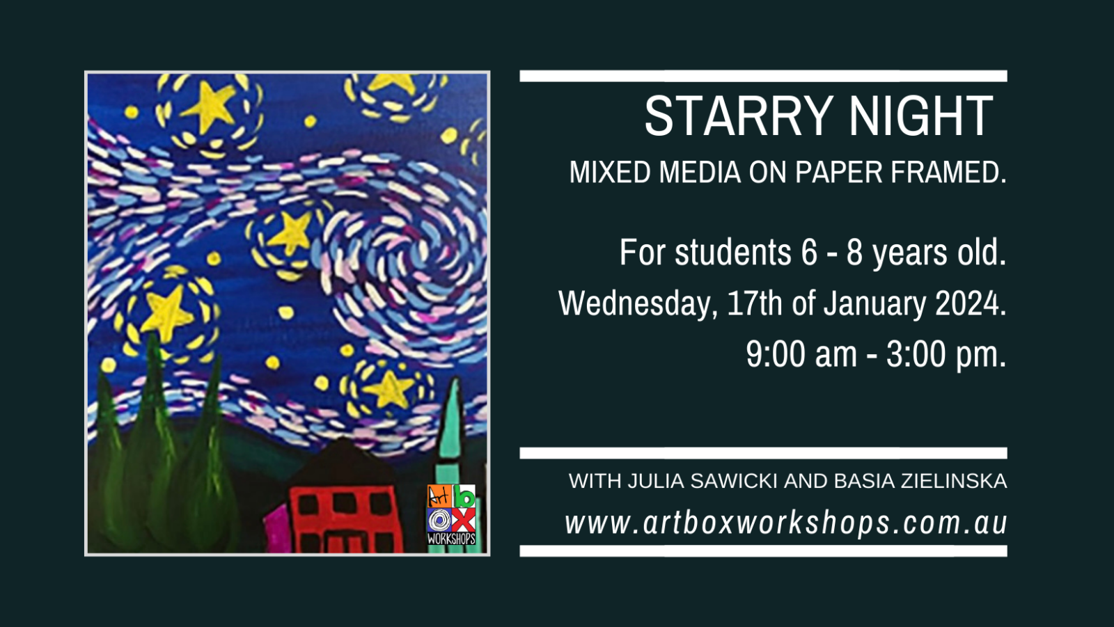 Starry Night, 17th of January, 2024. Art Box