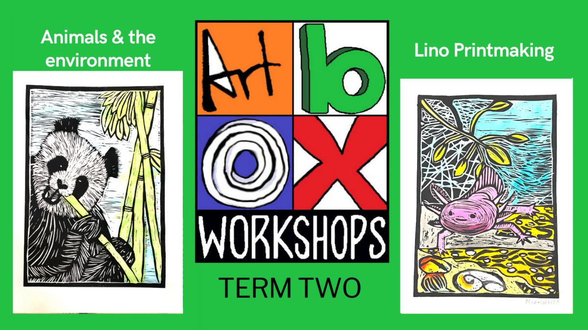 Lino printmaking at Art Box Workshops