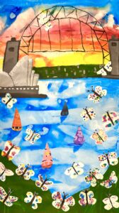 Group artwork created by Art Box Workshops students