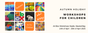 Autumn school holiday workshops at Art Box Workshops