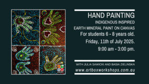indigenous inspired painting at art box workshops