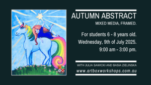 Unicorn painting at Art Box Workshops