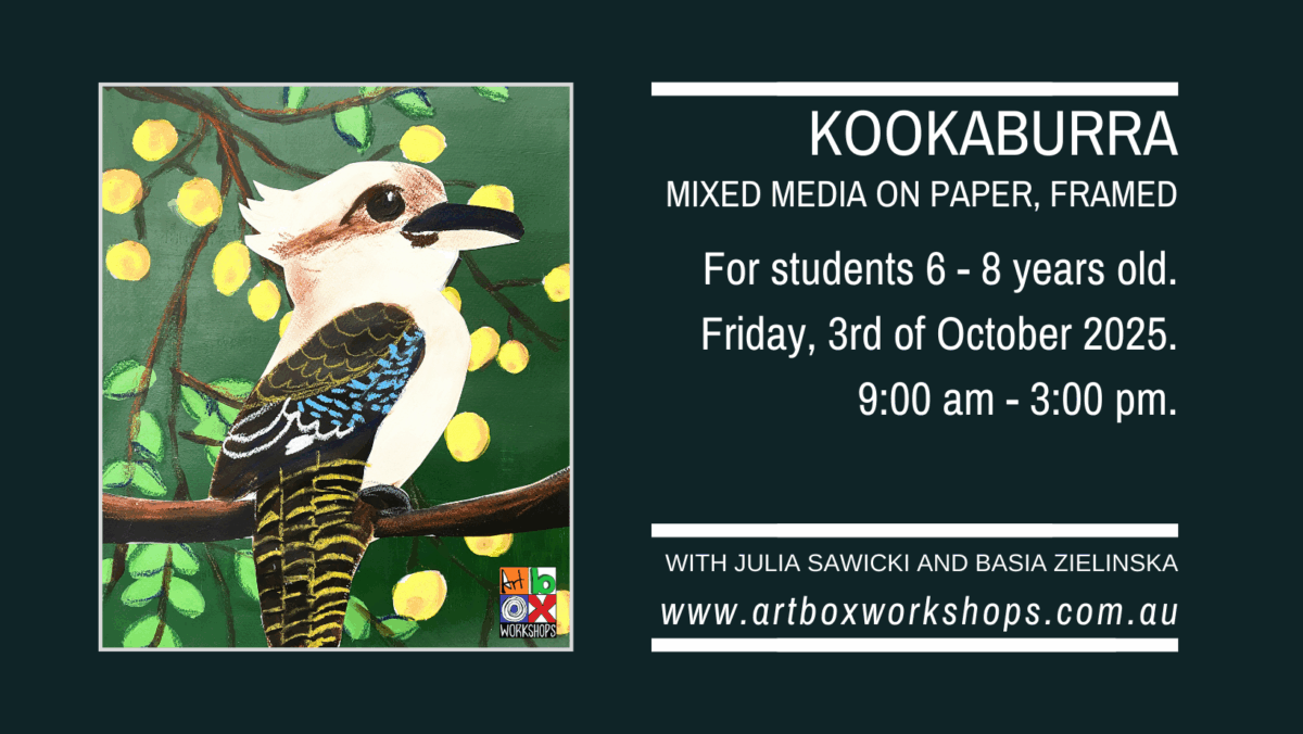 kookaburra mixed media