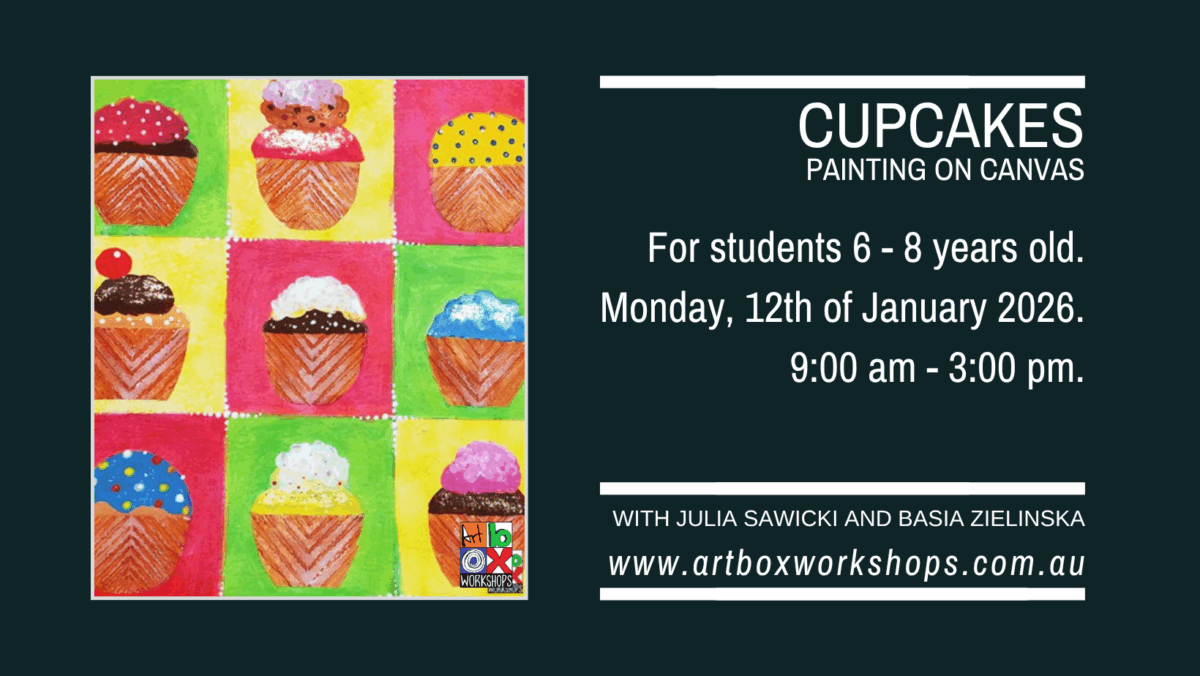 Cupcakes painting at Art Box Workshops
