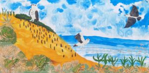 Wetlands artwork created at Art Box Workshops 