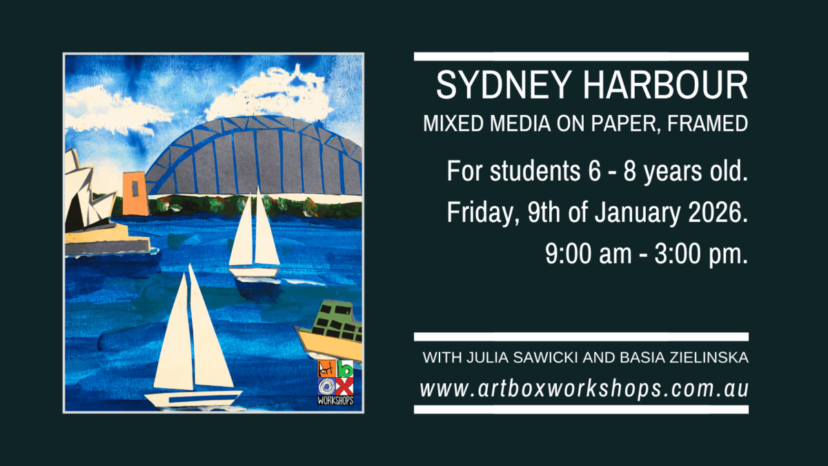 Sydney Harbour collage At Art Box Workshops