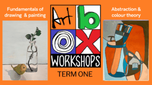 Still life paintings by Art Box Workshops students