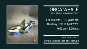 Orca sculpture at Art Box Workshops