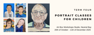 Term four portrait classes at Art Box Workshops