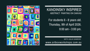 Kandinsky inspired painting workshop at Art Box Workshops