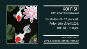 Koi fish painting at Art Box Workshops